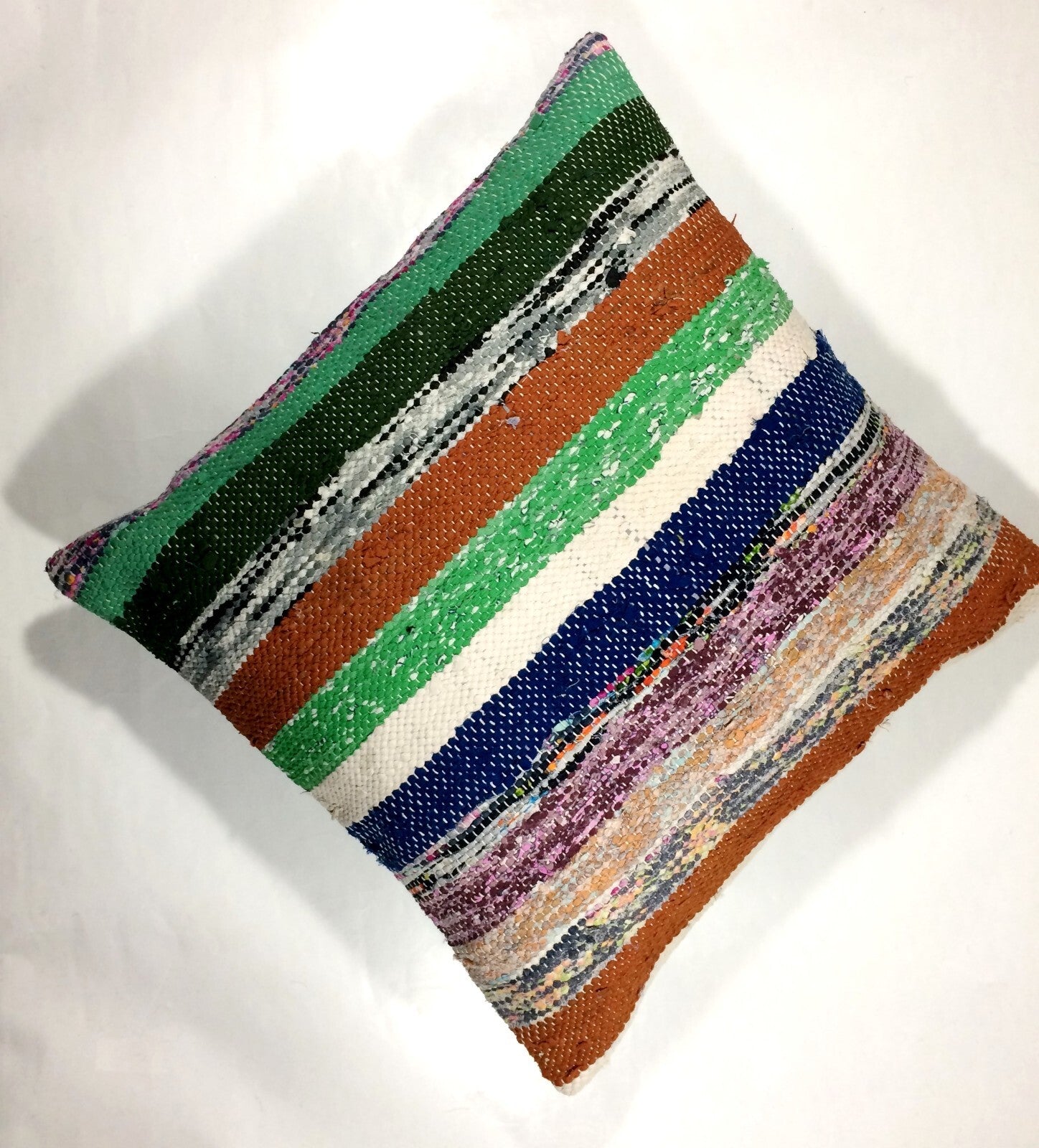 20x20 Kilim Pillow Cover Handmade Vintage Oushak Kilim Cushion Cover 254