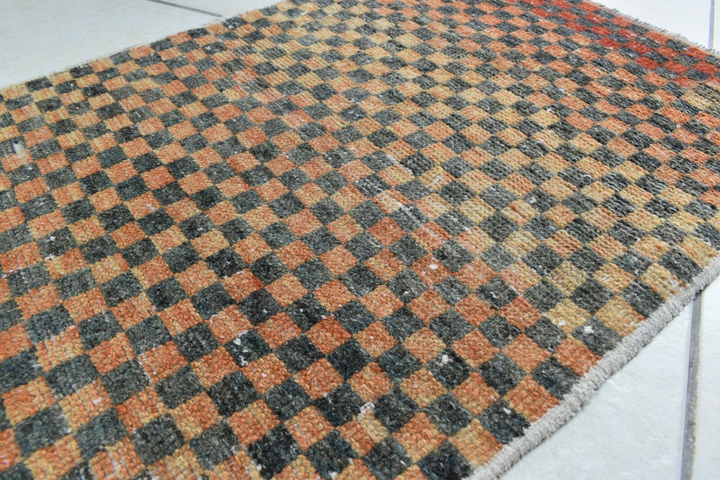 Turkish Runner 2.2x1.6 ft Runner Vintage Oushak Runner Small Faded Runner Y29