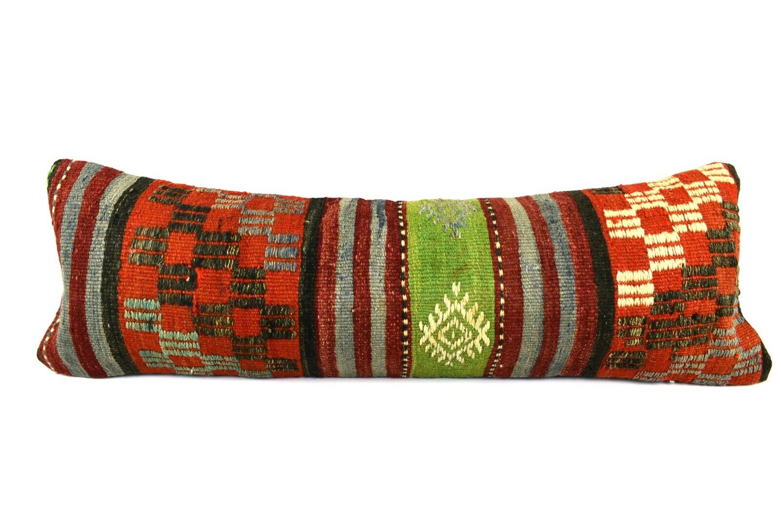 Kilim Pillow Cover 12x36 Handwoven Ethnic Vintage Handwoven Kilim Cushion A3236