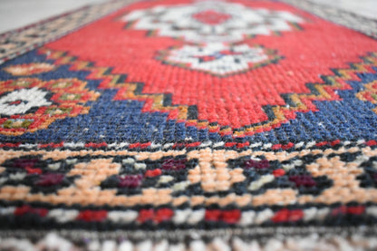 Anatolian Runner 3.2x1.7 ft Vintage Turkish Runner Oushak Runner Rug Y18
