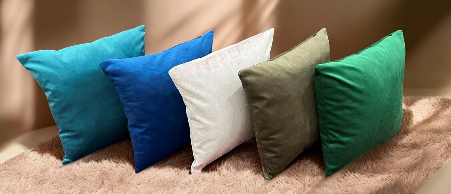 Velvet Throw Pillow Cover Soft Sofa Couch Home Decorative Double Sided Cushion