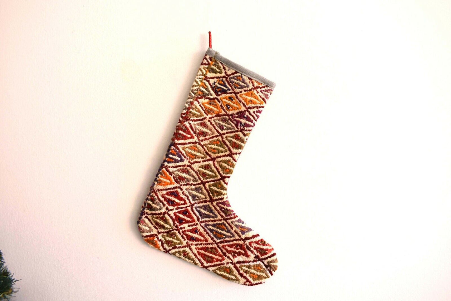 Vintage Kilim Stocking Christmas Stocking Ethnic Christmas Stocking S349