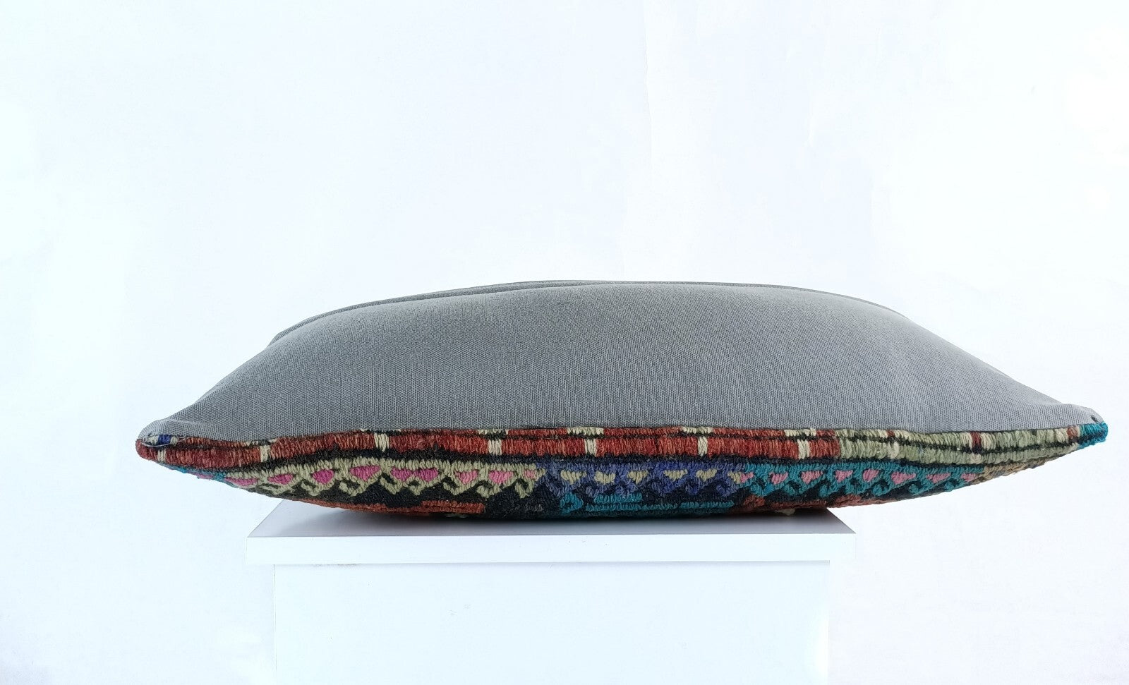 Handmade Turkish Kilim Pillow Cover 12x24 Ethnic Boho Sofa Lumbar Cushion E1003