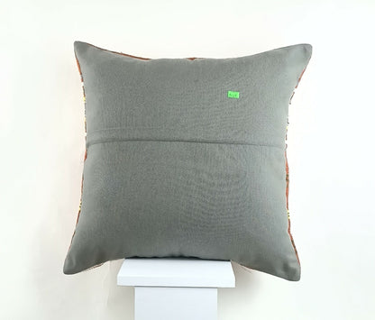 Kilim Pillow Cover 20x20 Home Decorative Handmade Ethnic Oushak Rug Pillow A1218