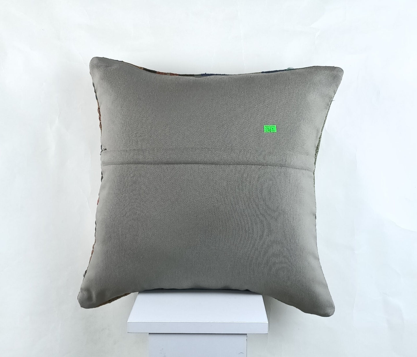 18"x18" Kilim Pillow Cover  Handmade Turkish Vintage Cushion Tribal Lumbar 2669