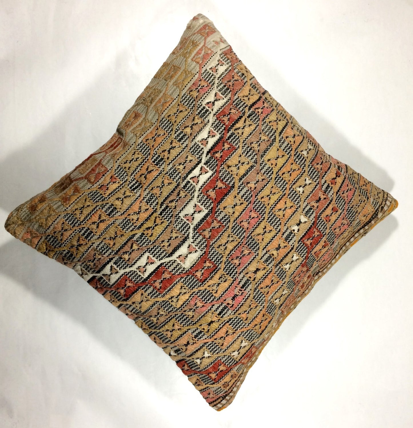 20x20 Kilim Pillow Cover Handmade Vintage Oushak Kilim Cushion Cover 260