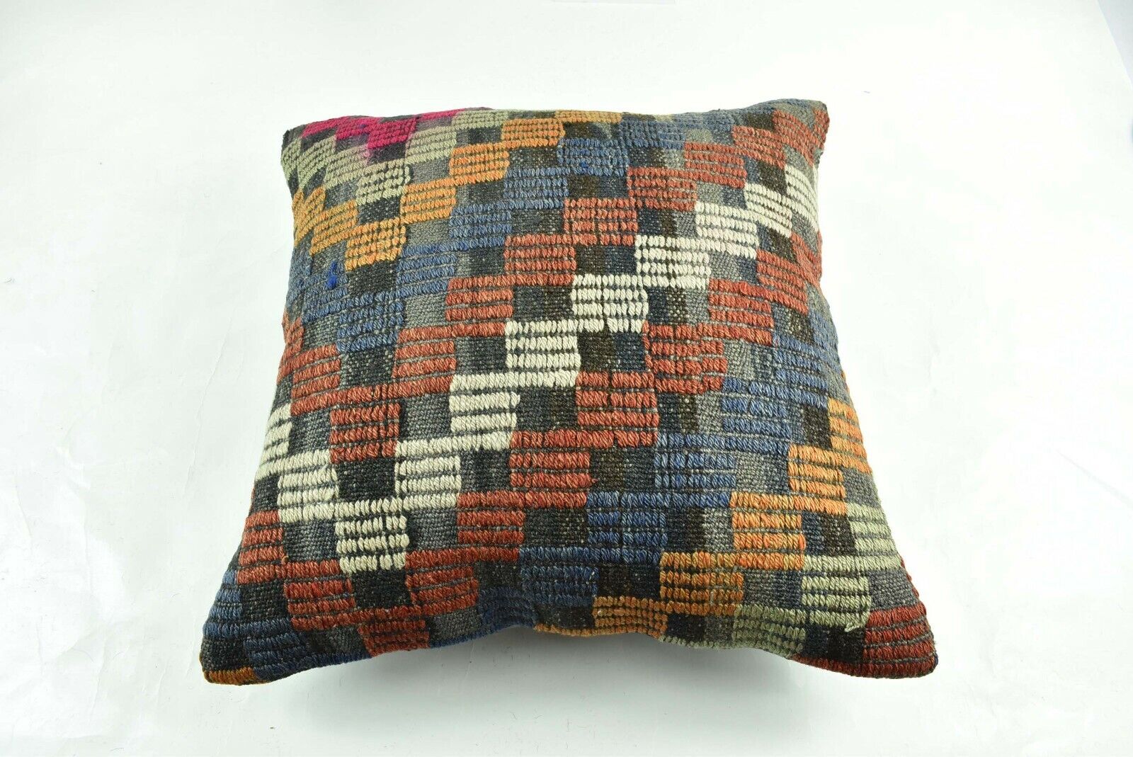 Kilim Pillow Cover 20x20 Home Decorative Handmade Ethnic Oushak Rug Pillow A1866