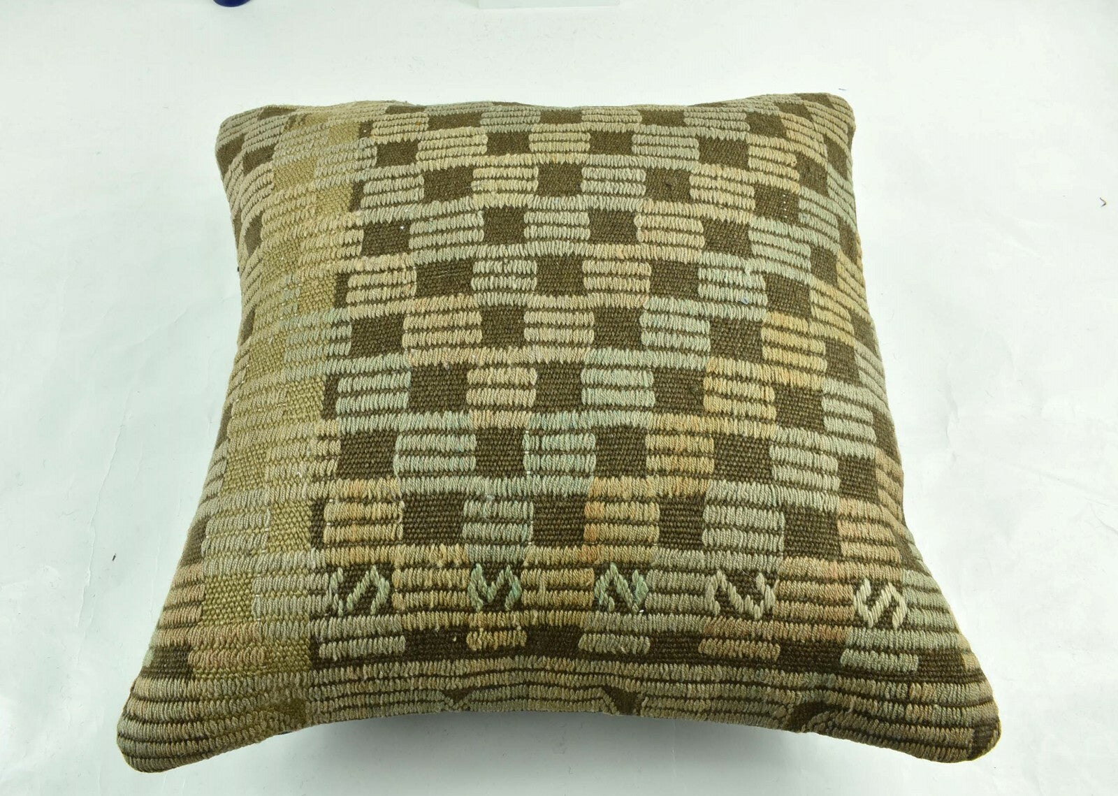 20x20 Kilim Pillow Cover Handmade Vintage Oushak Kilim Cushion Cover A1918