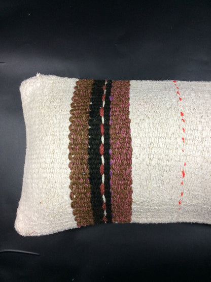 Turkish Cushion Cover 8"x16" Handmade Vintage Boho Ethnic Throw Pillow Case 1459