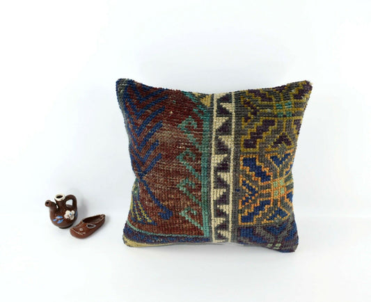 16x16 Kilim Pillow Cover Home Decorative Handmade Vintage Cushion Cover A3074