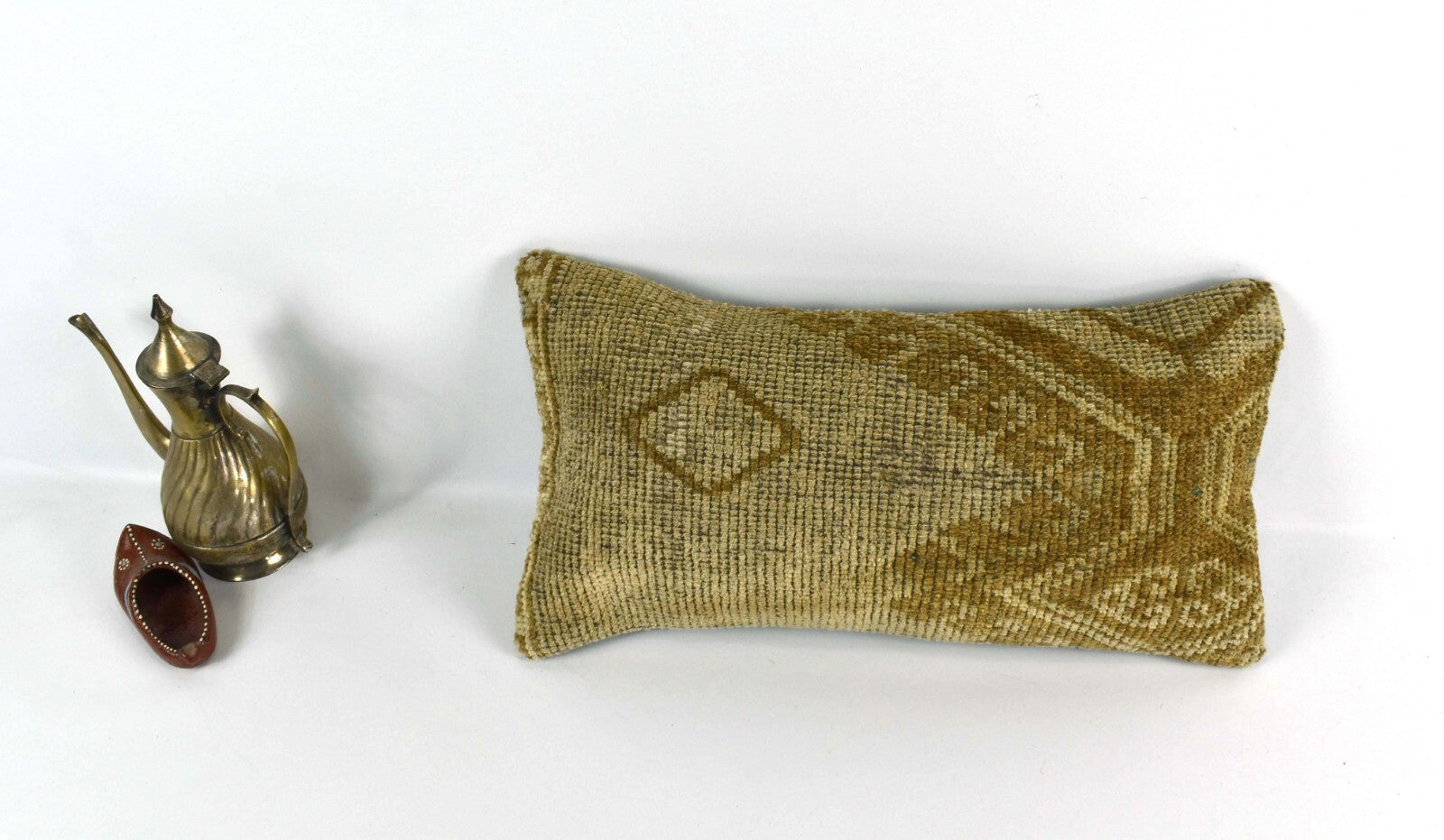 Turkish Cushion Cover 8"x16" Handmade Vintage Boho Ethnic Throw Pillow Case 3705