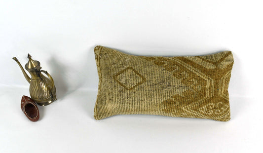 Turkish Cushion Cover 8"x16" Handmade Vintage Boho Ethnic Throw Pillow Case 3705