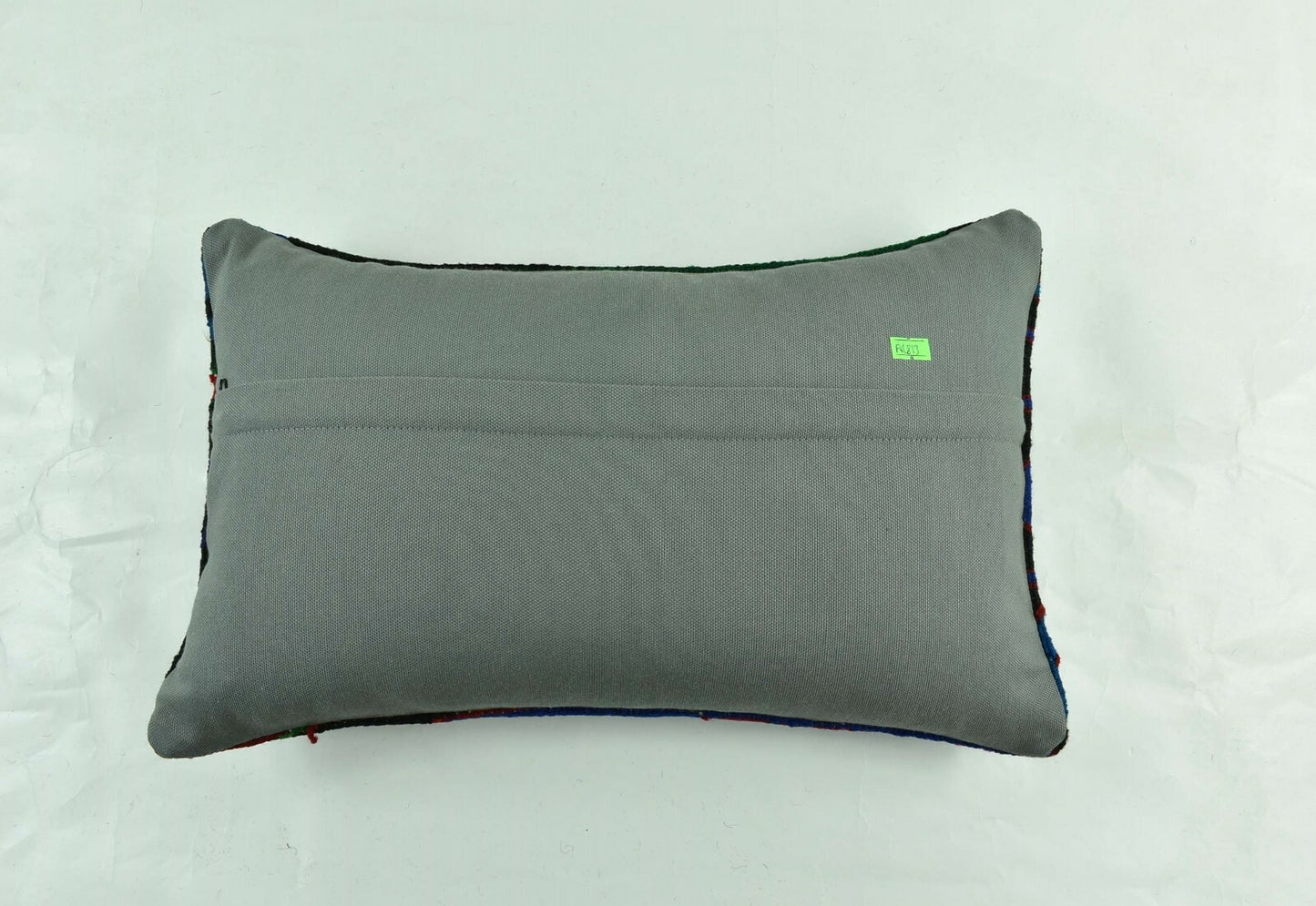 Kilim Pillow Cover 12x20 Turkish Handmade Vintage Couch Lumbar Cushion  A1813