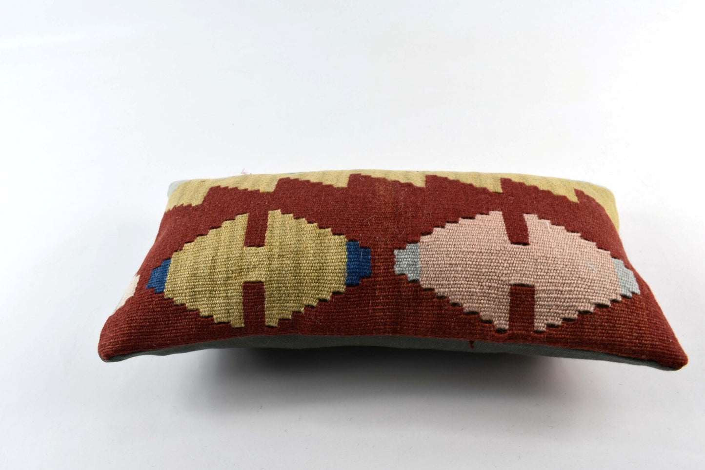 Turkish Cushion Cover 8"x16" Handmade Vintage Boho Ethnic Throw Pillow Case 4454