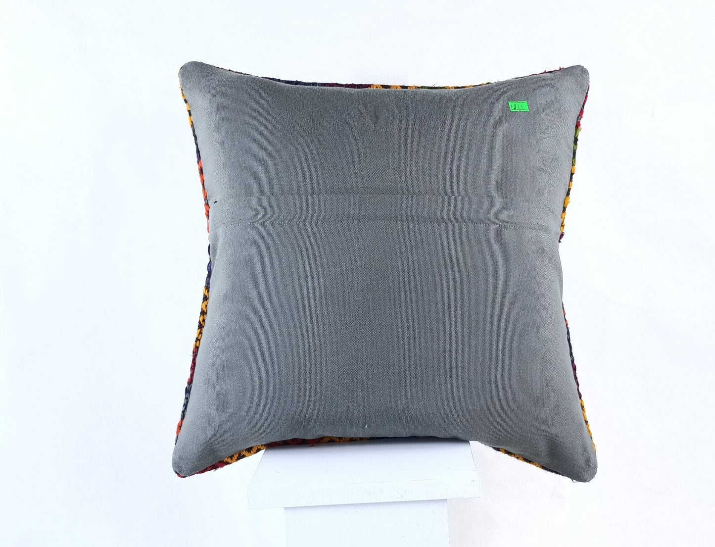 18"x18" Kilim Pillow Cover  Handmade Turkish Vintage Cushion Tribal Lumbar 1821