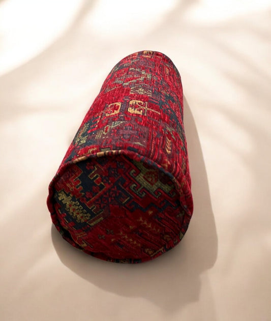 Bolster Pillow Cover Fabric Kilim Pattern Ethnic Tribal Oriental Bolster Pillow