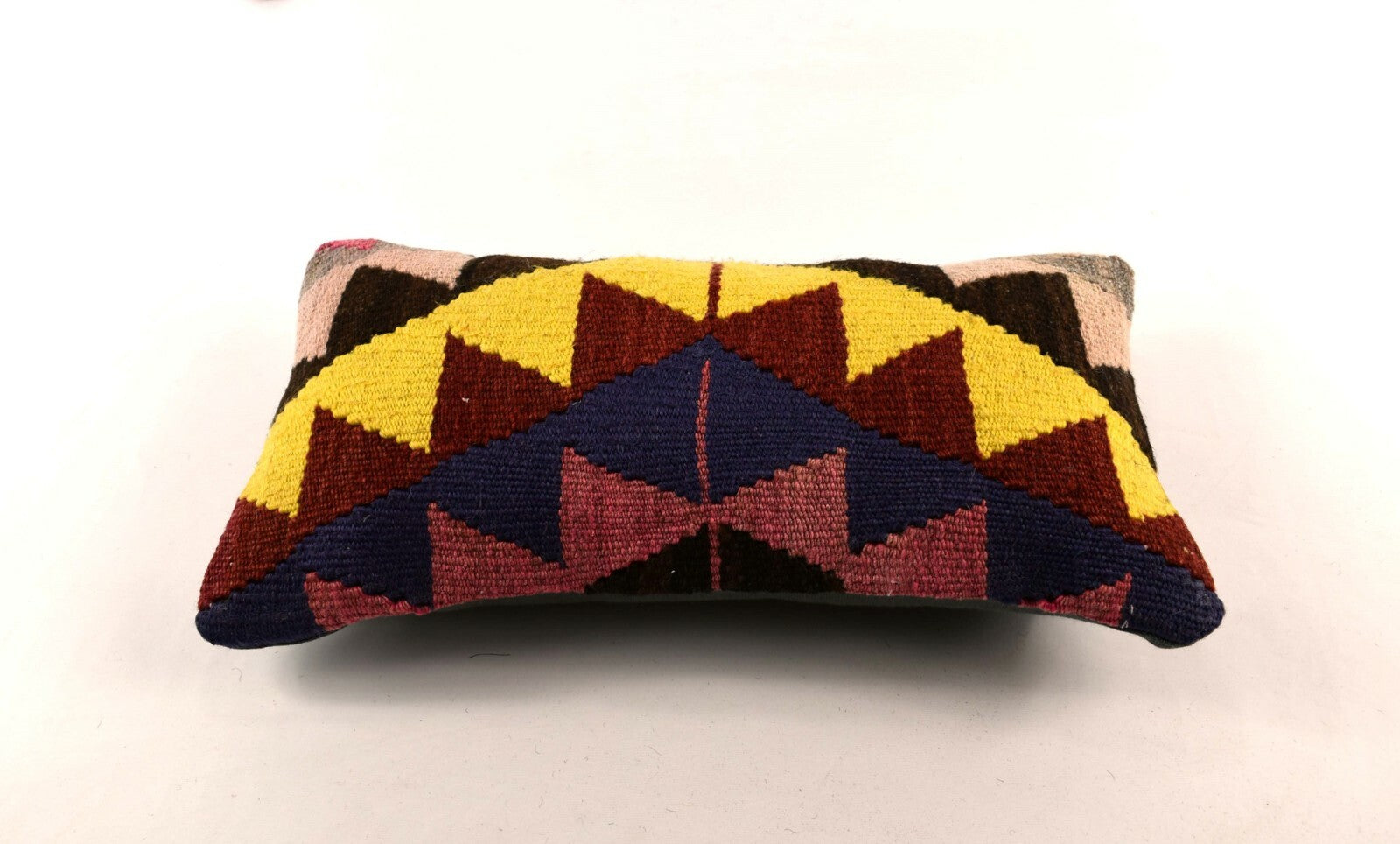 8x16 Kilim Pillow Cover Vintage Tribal Oushak Kilim Ethnic Lumbar Cover A2970