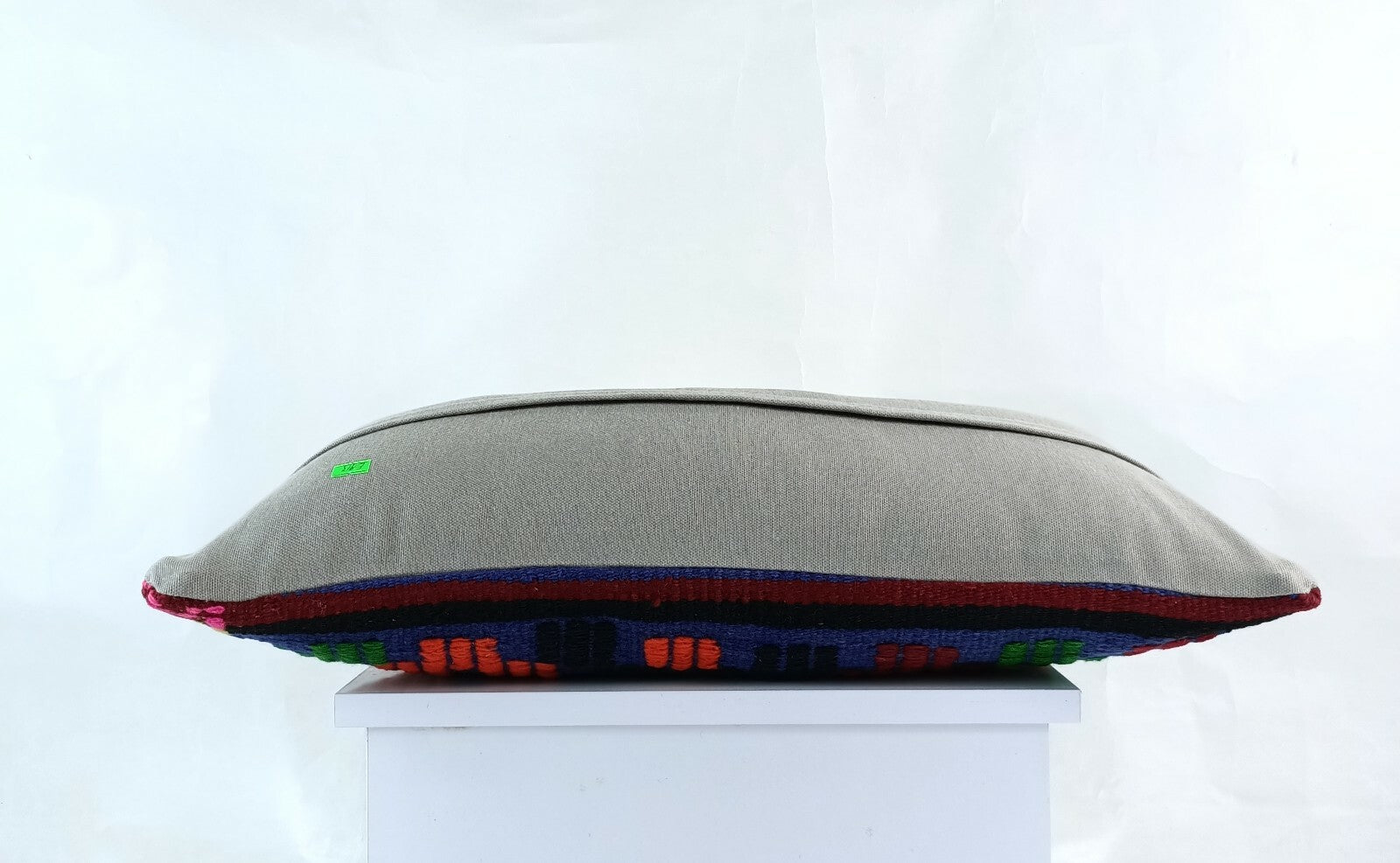 Kilim Lumbar Pillow Cover 12"x24" Handmade Oushak Traditional Ethnic Boho E913