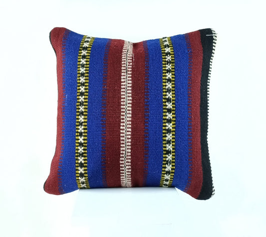 16x16 Ethnic Vintage Turkish Rug Pillow Cover Home Decorative Boho Cushion 2295
