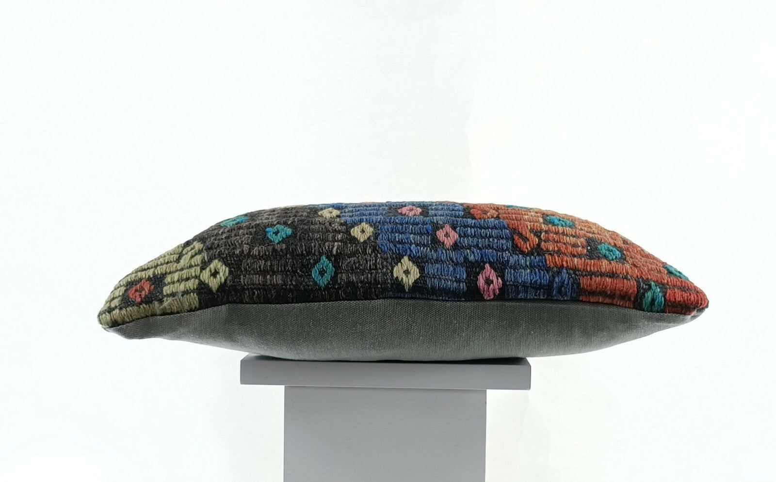 Oushak Pillow Cover 8x16 Handmade Turkish Oriental Kilim Decorative Lumbar E748