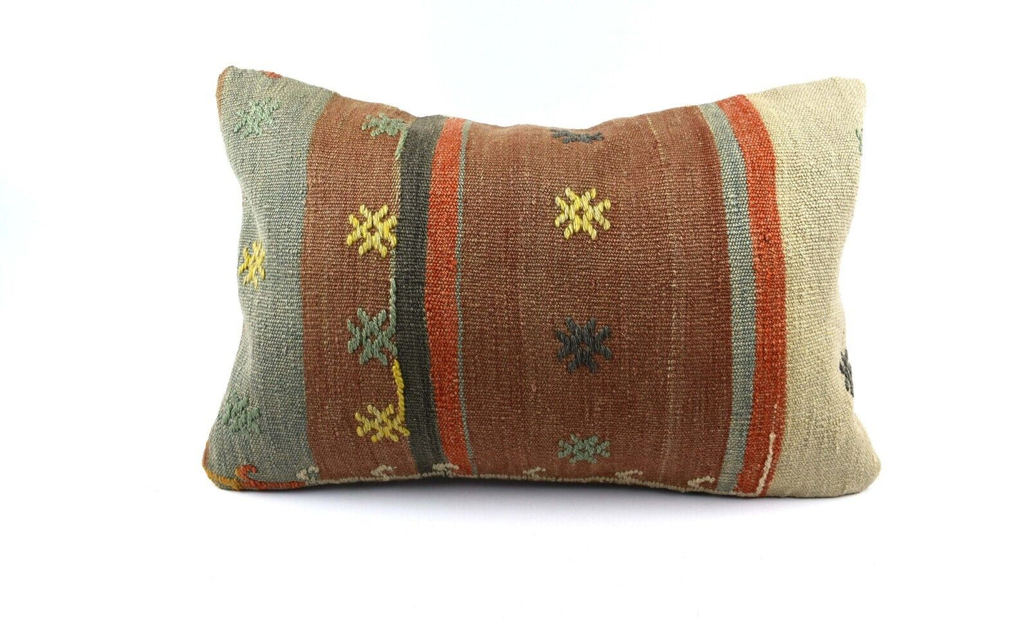 16x24 Kilim Pillow Cover Handmade Vintage Anatolian Lumbar Cushion Cover 4772