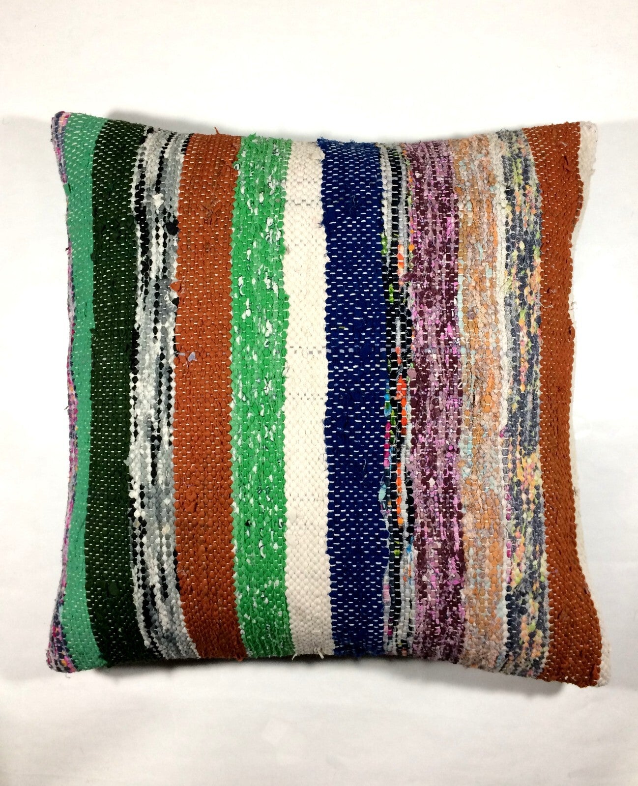 20x20 Kilim Pillow Cover Handmade Vintage Oushak Kilim Cushion Cover 254