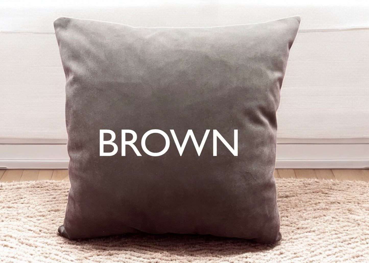 Velvet Throw Pillow Cover Soft Sofa Couch Home Decorative Double Sided Cushion