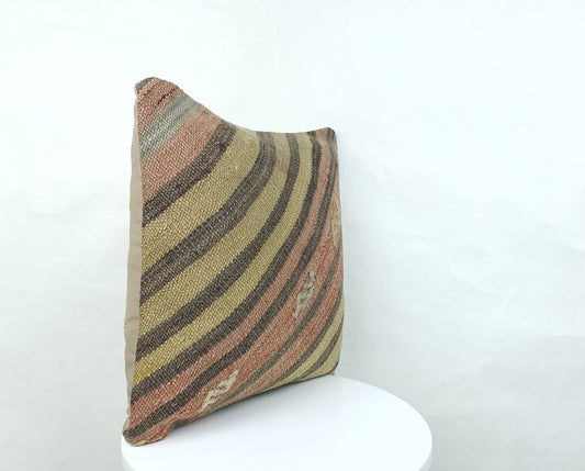 16x16 Ethnic Vintage Turkish Rug Pillow Cover Home Decorative Boho Cushion 1631