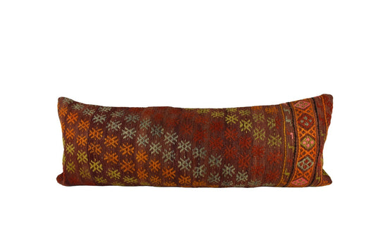 16x42 Kilim Pillow Cover Handmade Extra Large Turkish Lumbar Throw Pillow 3951