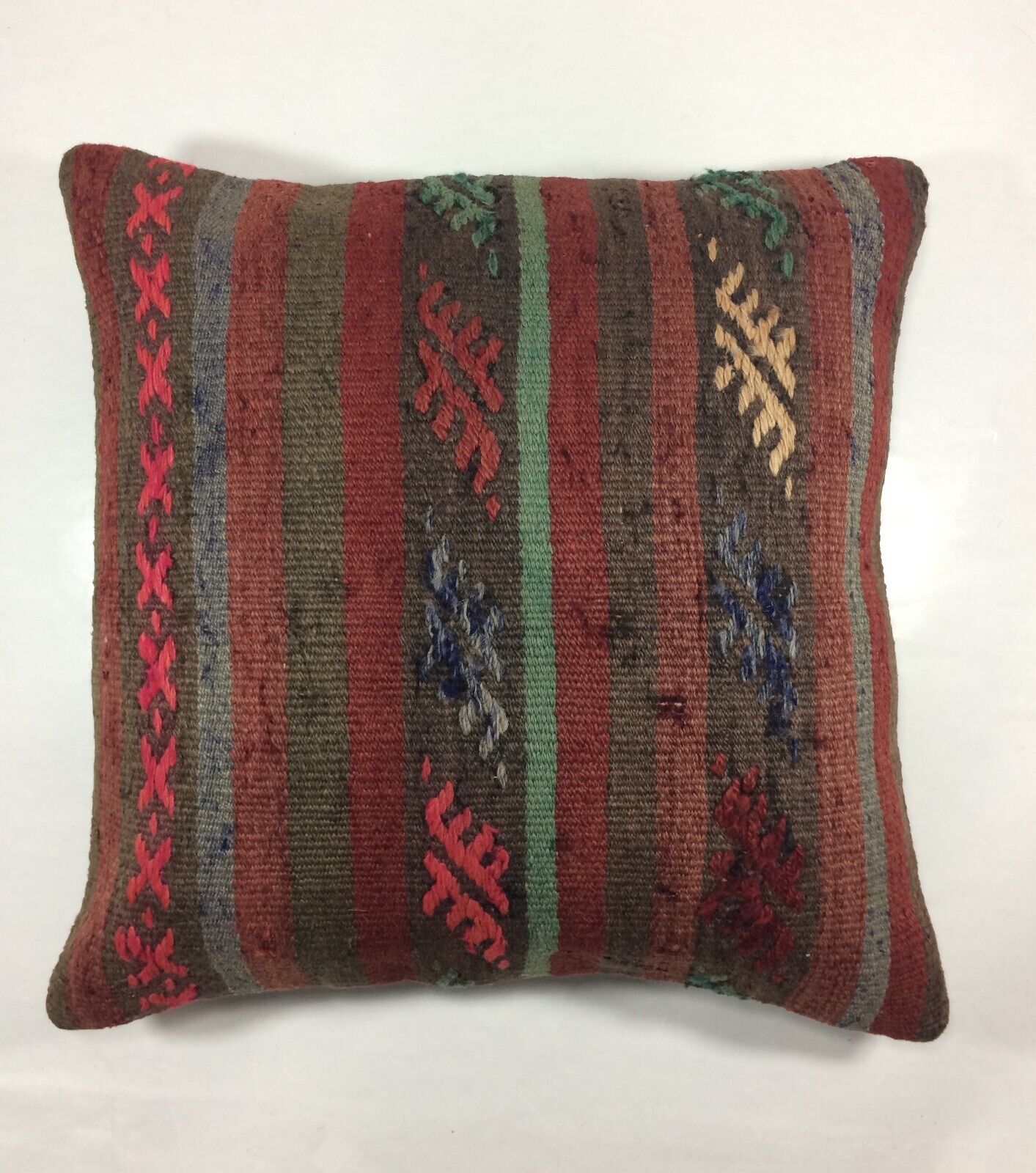 20x20 Kilim Pillow Cover Handmade Vintage Oushak Kilim Cushion Cover 1040