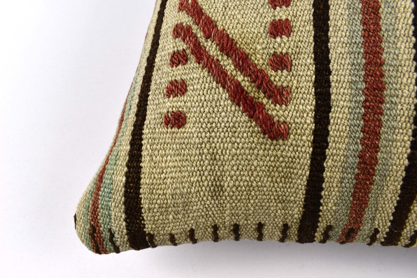 18"x18" Kilim Pillow Cover  Handmade Turkish Vintage Cushion Tribal Lumbar 4624