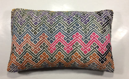 Kilim Pillow Cover 12x20 Handmade Turkish Rug Boho Ethnic Lumbar Cushion 904