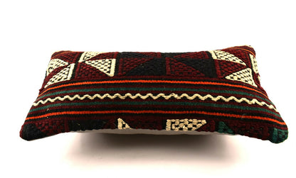 8x16 Kilim Pillow Cover Vintage Tribal Oushak Kilim Ethnic Lumbar Cover A2980