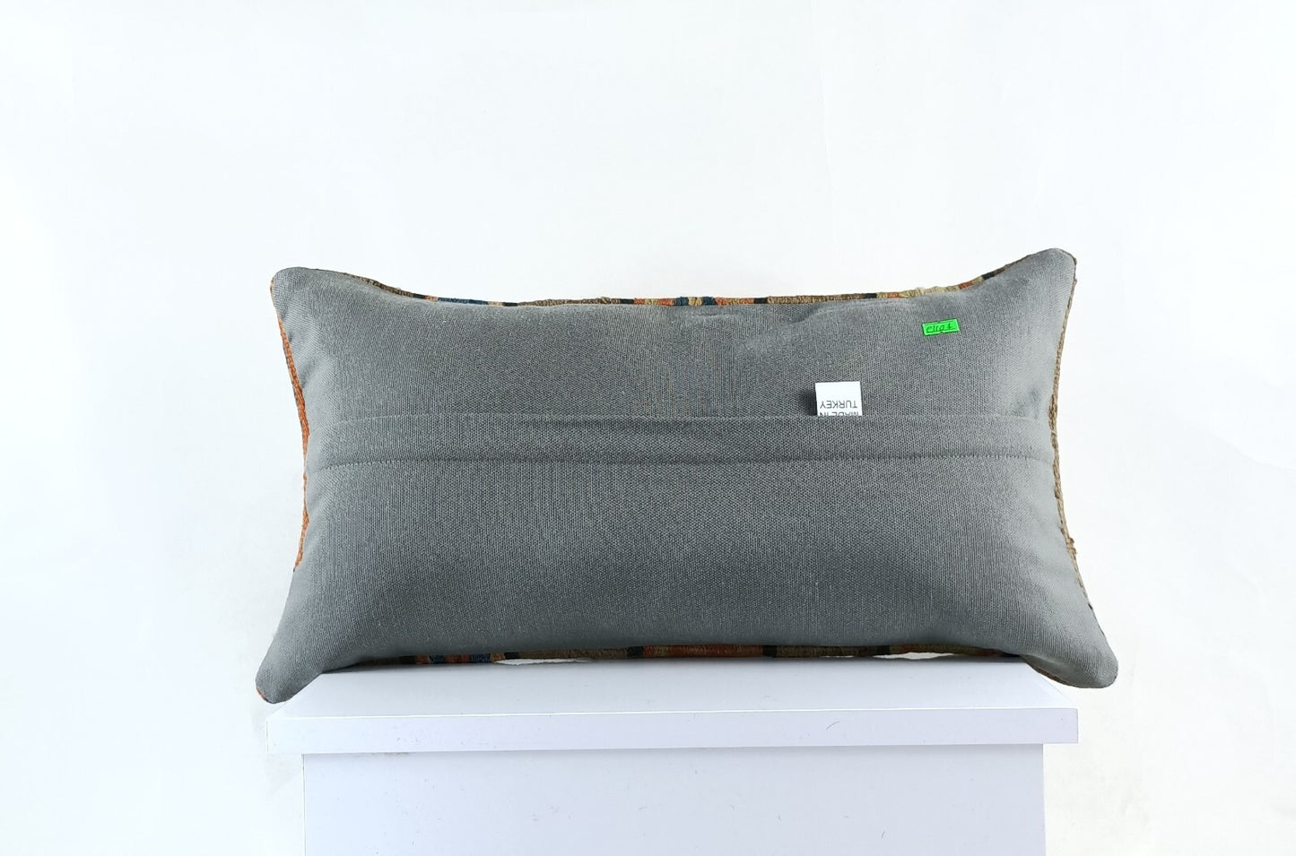 10x20 Kilim Lumbar Pillow Cover Vintage Ethnic Oushak Kilim Pillow Cover E1101