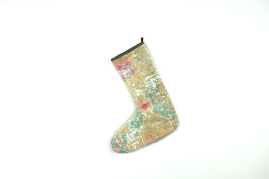 Kilim Christmas Stocking Vintage Rug Stocking Ethnic Decorative Xmas Socks S845