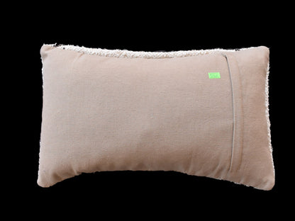 Kilim Pillow Cover 12x20 Handmade Turkish Rug Boho Ethnic Lumbar Cushion 3340