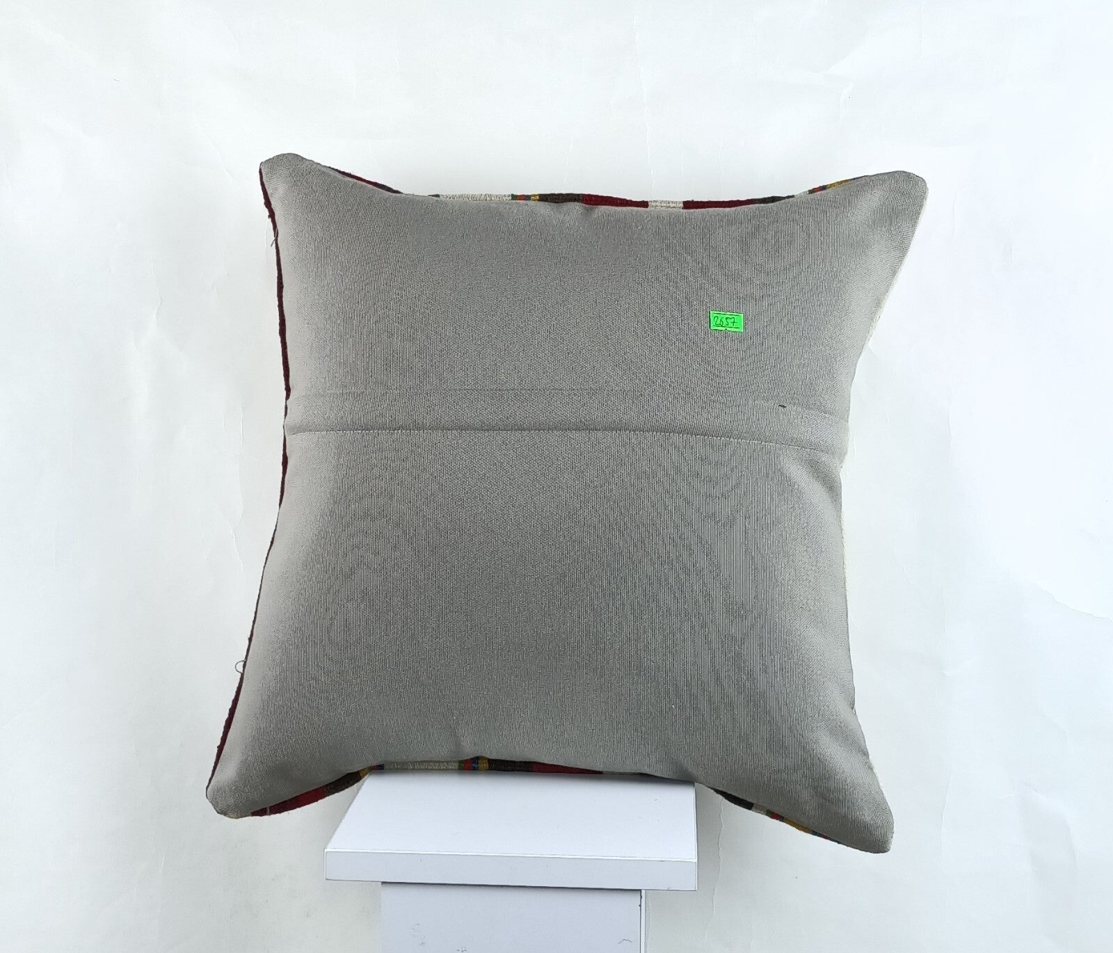 18"x18" Kilim Pillow Cover  Handmade Turkish Vintage Cushion Tribal Lumbar 2657