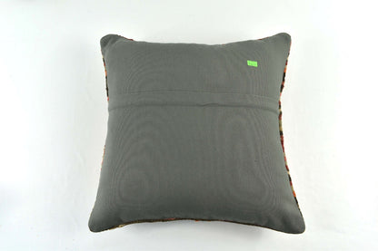 18"x18" Kilim Pillow Cover  Handmade Turkish Vintage Cushion Tribal Lumbar 3406