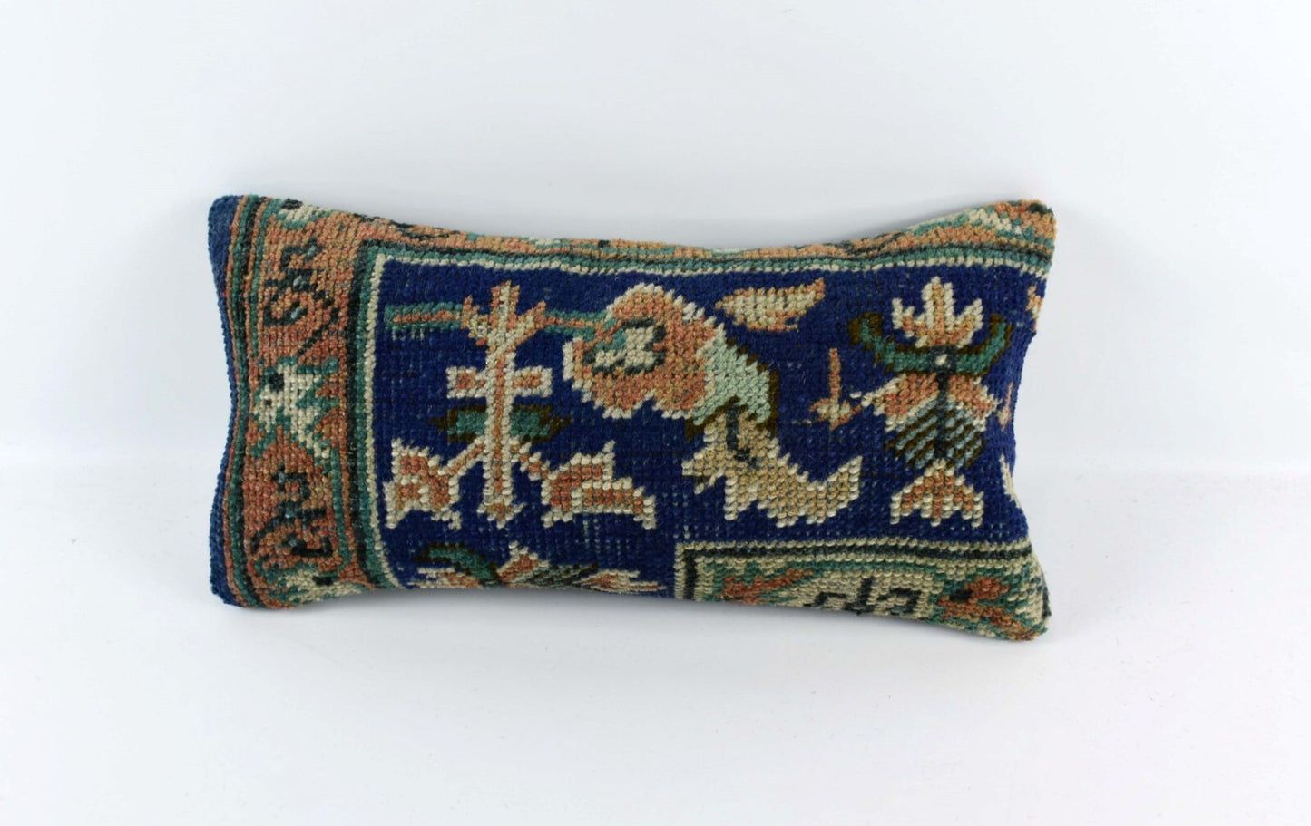 Turkish Cushion Cover 8"x16" Handmade Vintage Boho Ethnic Throw Pillow Case 4439