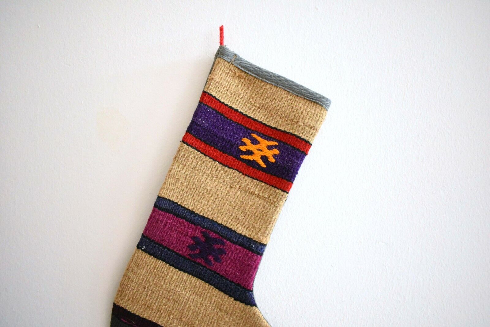 Rug Christmas Socks, Christmas Decoration, Kilim Christmas Stocking, S82