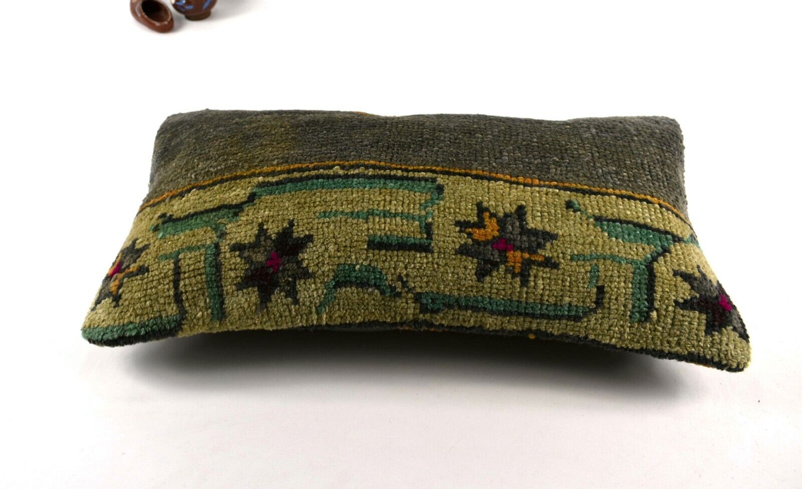 10x20 Kilim Lumbar Pillow Cover Vintage Ethnic Oushak Kilim Pillow Cover A3023