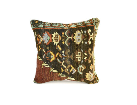 20x20 Kilim Pillow Cover Handmade Vintage Oushak Kilim Cushion Cover 4081