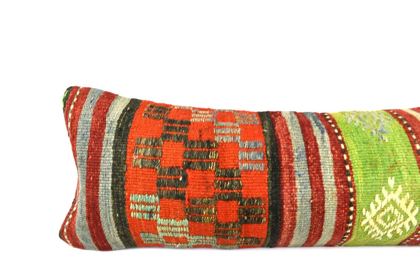 Kilim Pillow Cover 12x36 Handwoven Ethnic Vintage Handwoven Kilim Cushion A3236