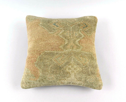 16x16 Ethnic Vintage Turkish Rug Pillow Cover Home Decorative Boho Cushion A3156