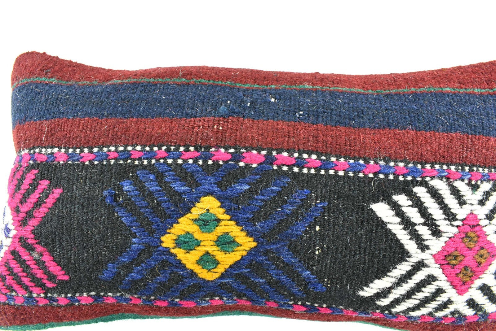 Turkish Cushion Cover 8"x16" Handmade Vintage Boho Ethnic Throw Pillow Case 3135