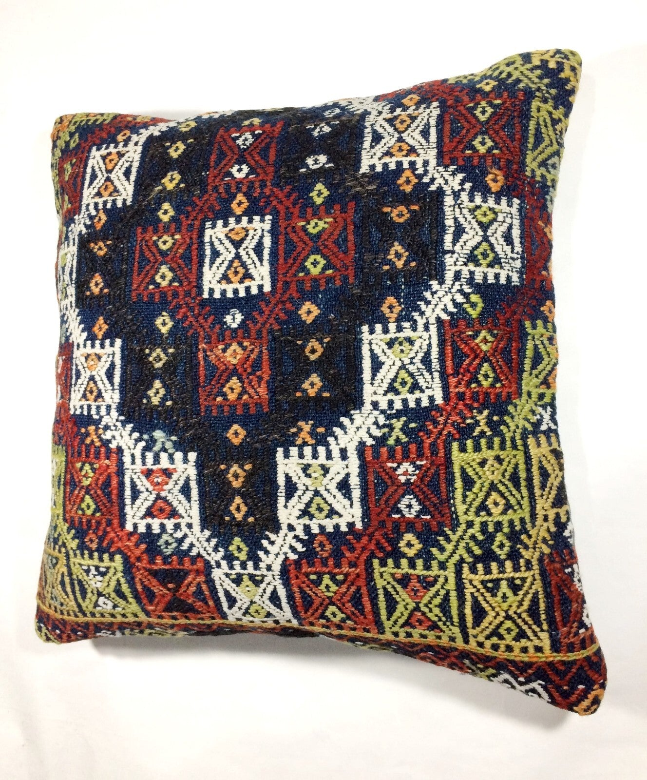 20x20 Kilim Pillow Cover Handmade Vintage Oushak Kilim Cushion Cover 259