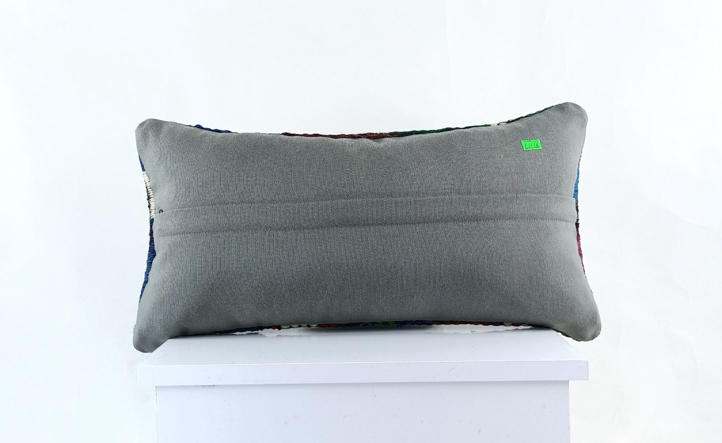 10x20 Kilim Lumbar Pillow Cover Vintage Ethnic Oushak Kilim Pillow Cover E1116