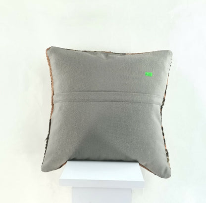 Kilim Pillow Cover 16x16 Oriental Traditional Handmade Boho Lumbar Cushion  A873