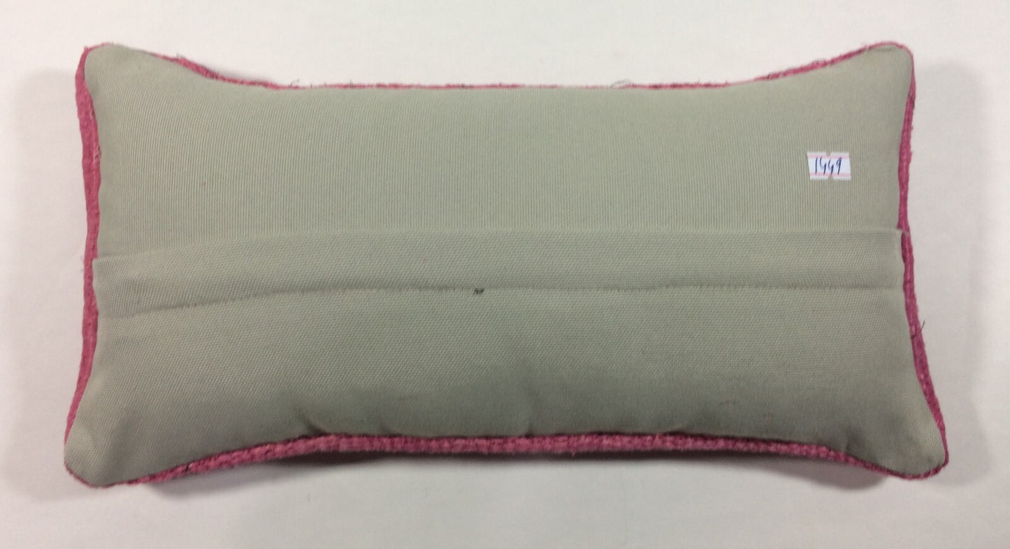 Turkish Cushion Cover 8"x16" Handmade Vintage Boho Ethnic Throw Pillow Case 1449