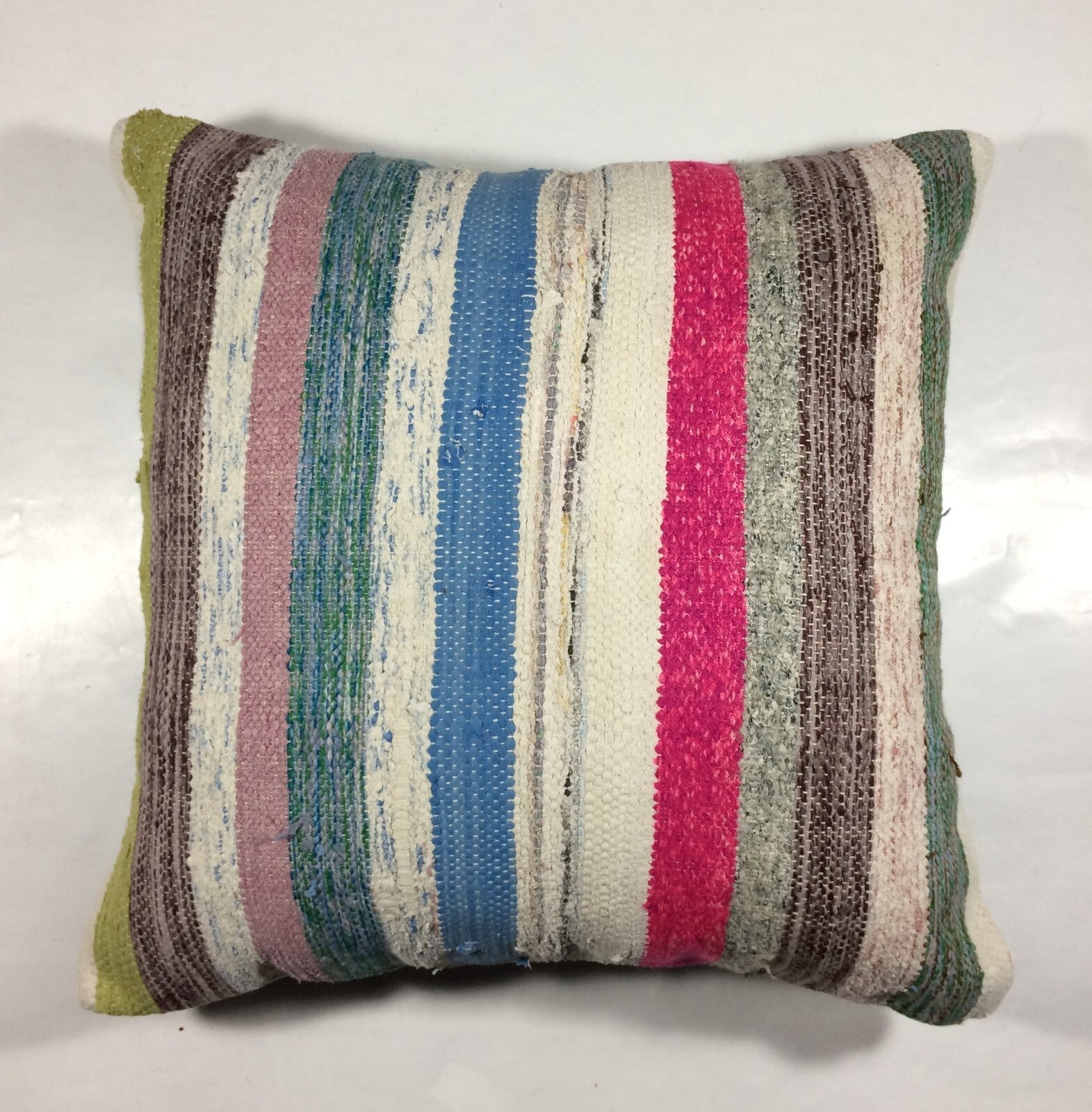 18"x18" Kilim Pillow Cover  Handmade Turkish Vintage Cushion Tribal Lumbar 227